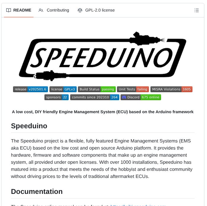 Speeduino Speeduino screenshot