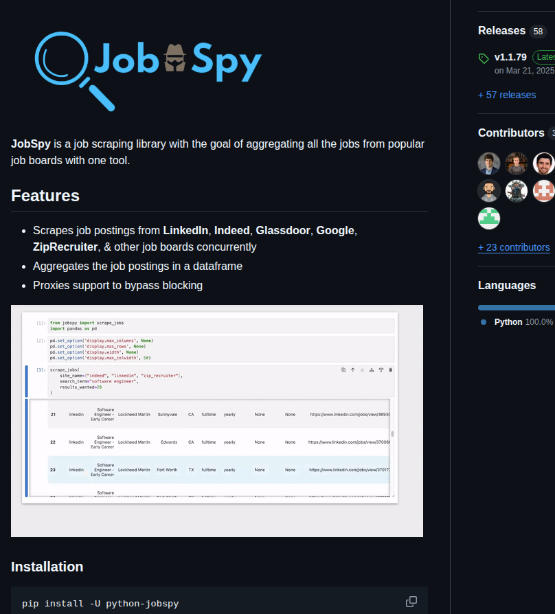 Speedyapply Jobspy screenshot