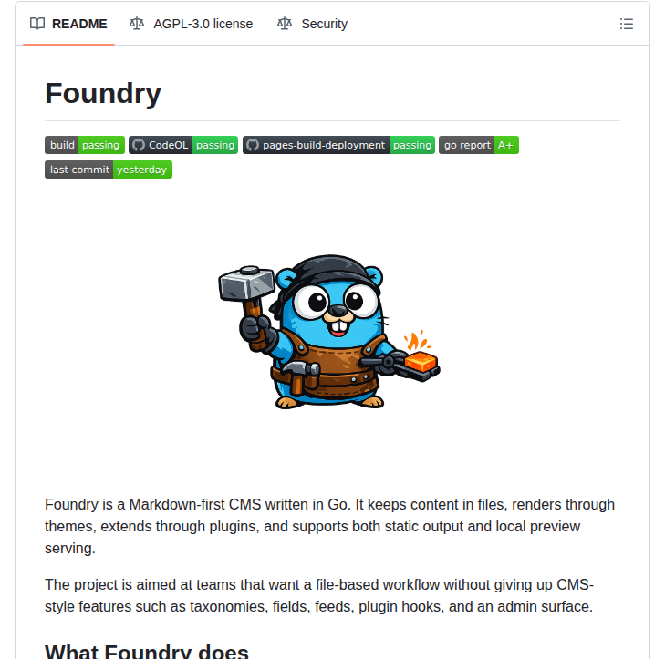 Sphireinc Foundry screenshot