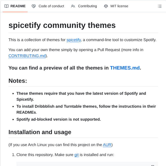 Spicetify Spicetify Themes screenshot