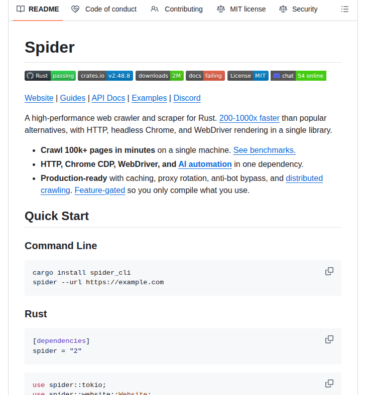 Spider Rs：Rust製の高速Webクローラーで大規模サイトマッピングを実現 - AIツール日本語解説 | AI Heartland