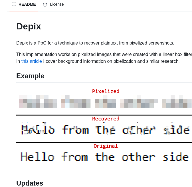Spipm Depixelization_poc screenshot
