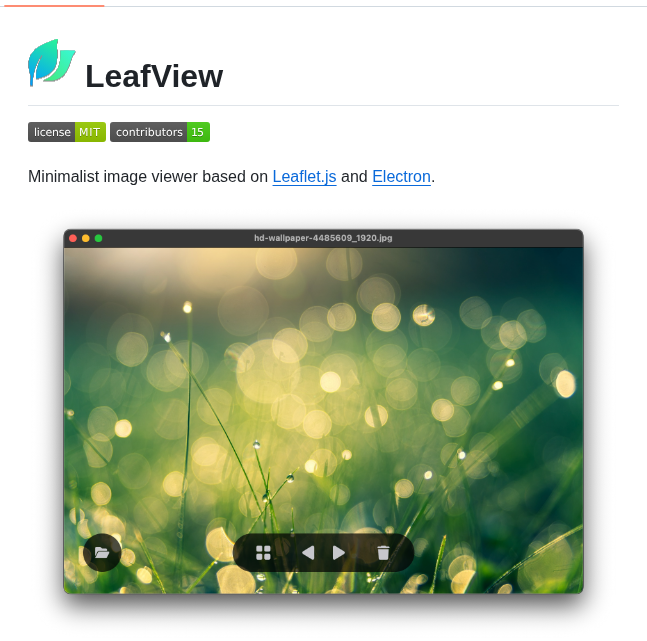 Sprout2000 Leafview screenshot