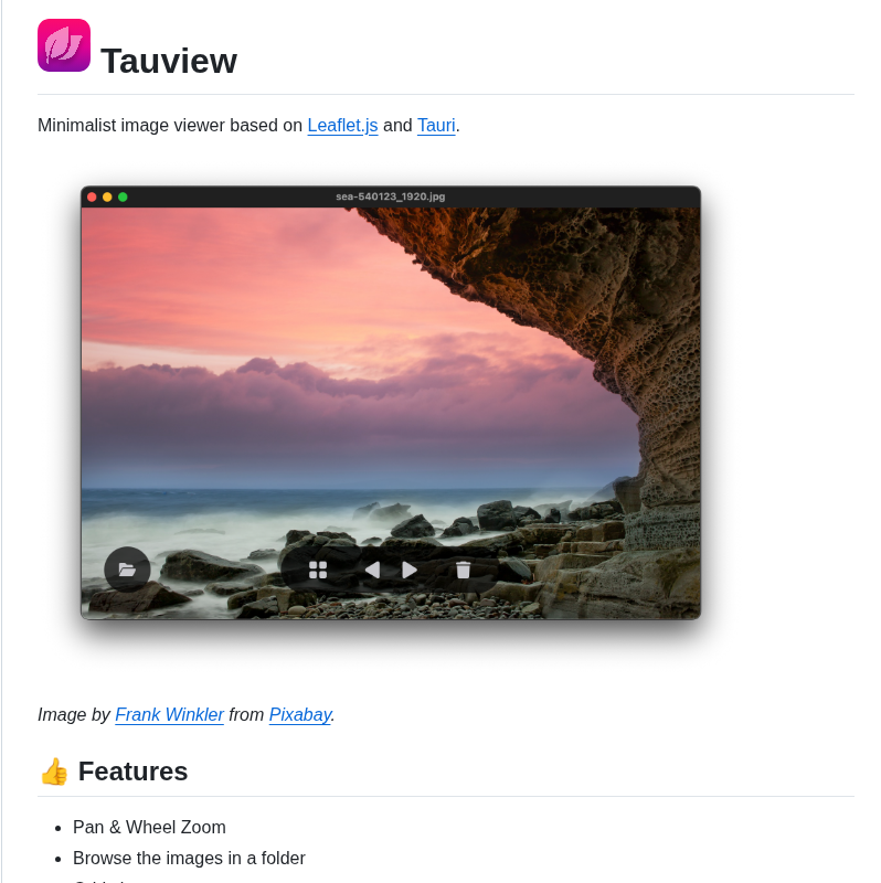 Sprout2000 Tauview screenshot