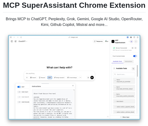 Srbhptl39 Mcp Superassistant screenshot