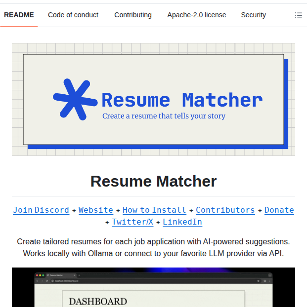 Srbhr Resume Matcher screenshot