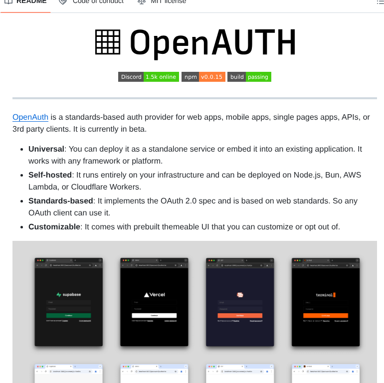 Sst Openauth screenshot