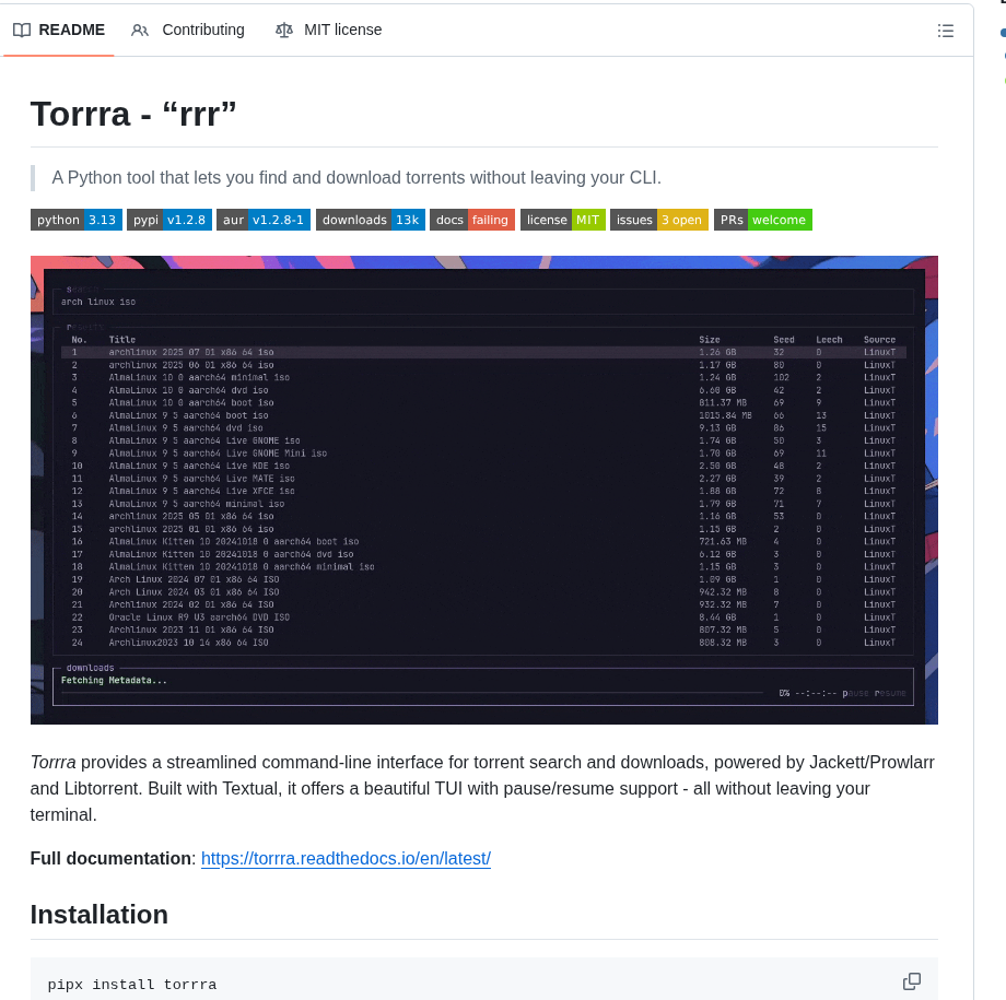 Stabldev Torrra screenshot
