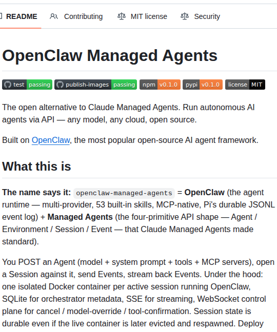 Stainlu Openclaw Managed Agents screenshot