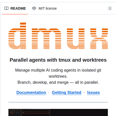 Standardagents Dmux screenshot