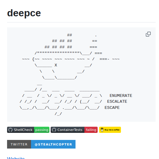Stealthcopter Deepce screenshot