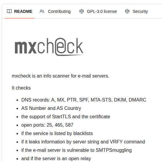 Steffenfritz Mxcheck screenshot