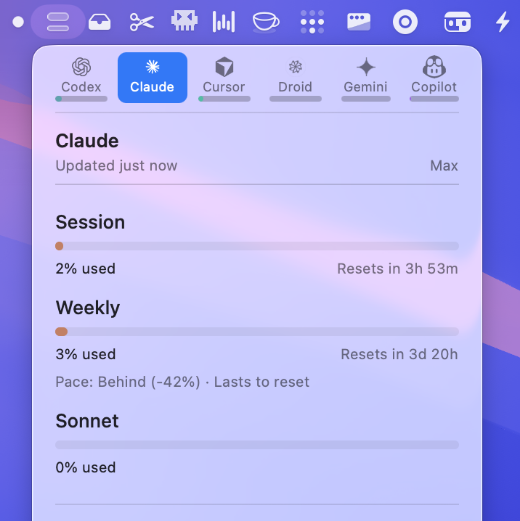 Steipete Codexbar screenshot