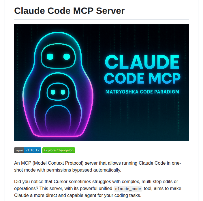 Steipete Claude Code Mcp screenshot