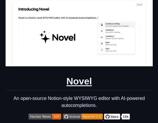 Steven Tey Novel screenshot