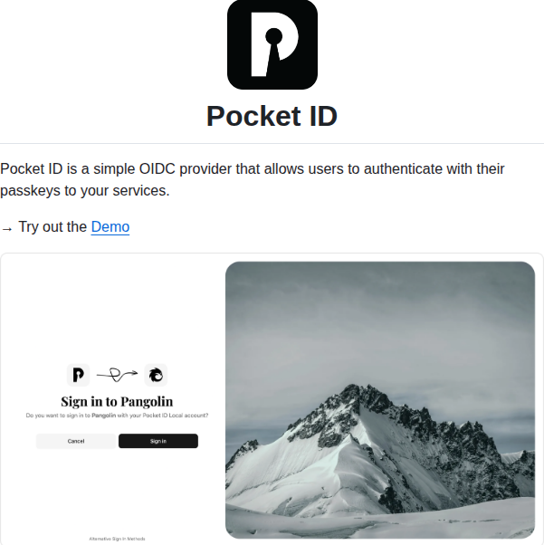 Stonith404 Pocket Id screenshot