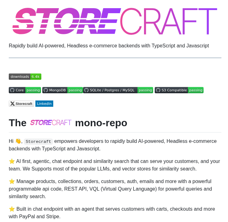 Store Craft Storecraft screenshot