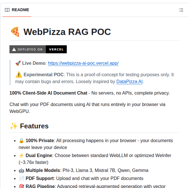 Stramanu Webpizza Ai Poc screenshot