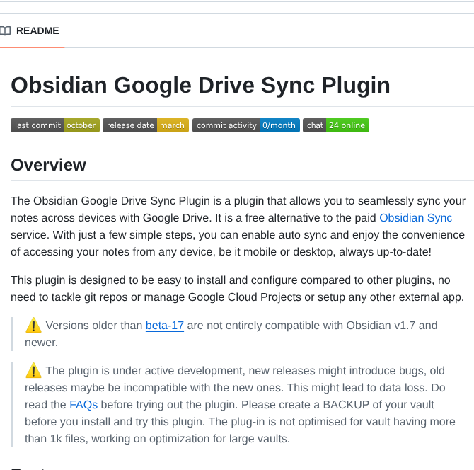 Stravo1 Obsidian Gdrive Sync screenshot