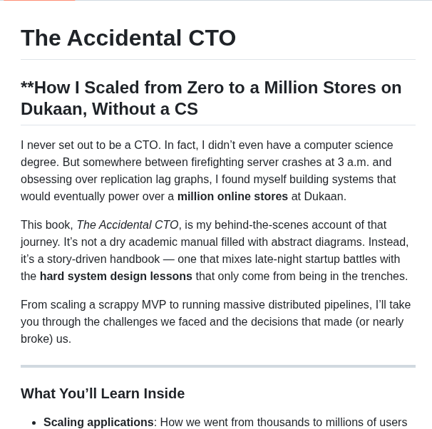 Subhashchy The Accidental Cto screenshot