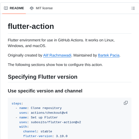 Subosito Flutter Action screenshot