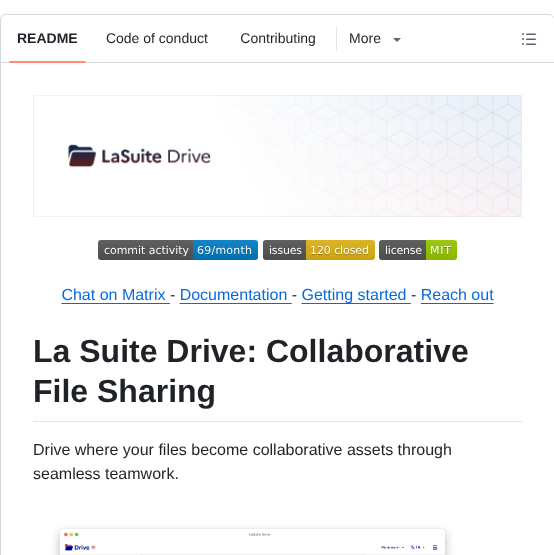 Suitenumerique Drive screenshot