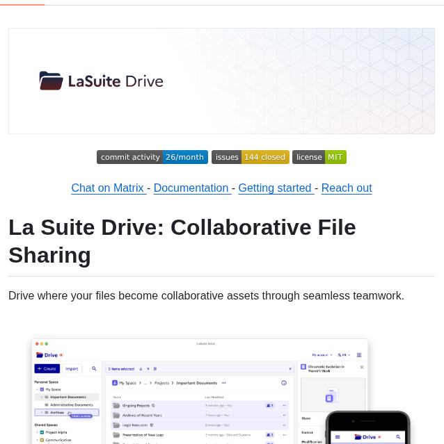 Suitenumerique Drive screenshot
