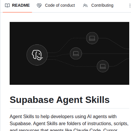 Supabase Agent Skills screenshot