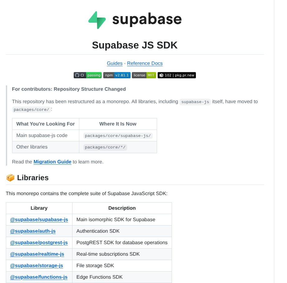 Supabase Supabase Js screenshot