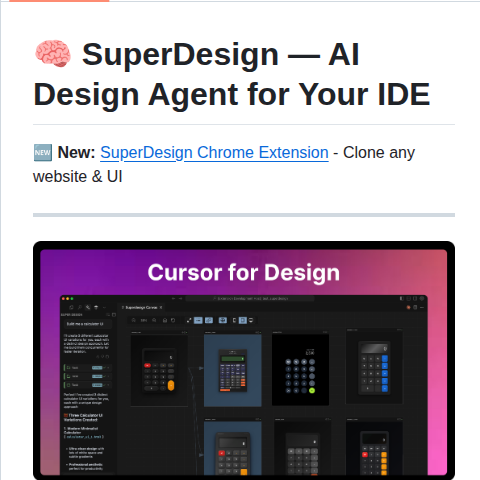Superdesigndev Superdesign screenshot