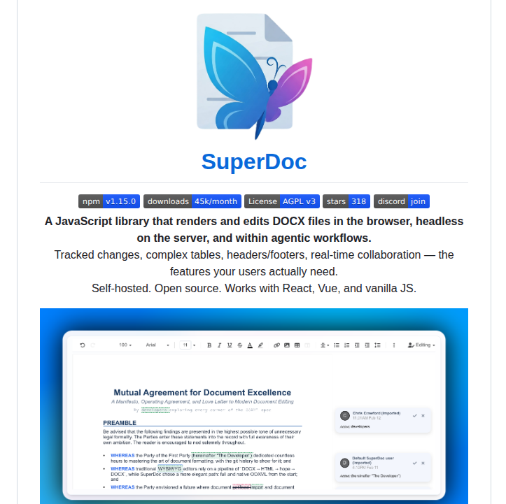 Superdoc Dev Superdoc screenshot