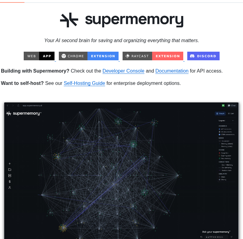 Supermemoryai Supermemory screenshot
