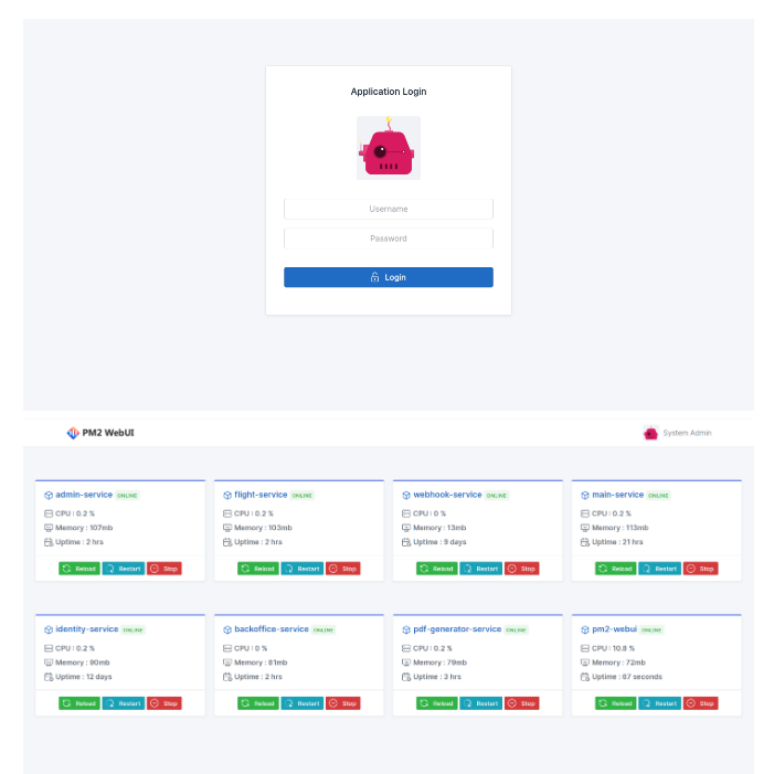 Suryatkin Pm2 Webui screenshot