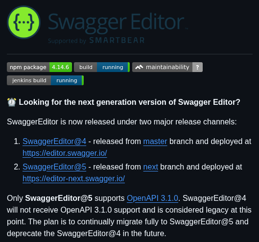 Swagger Api Swagger Editor screenshot