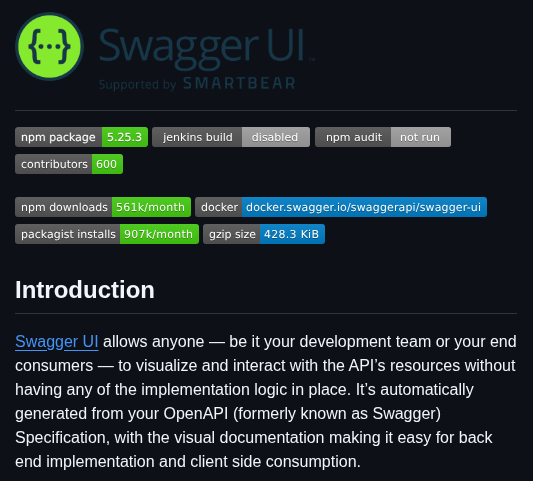 Swagger Api Swagger Ui screenshot