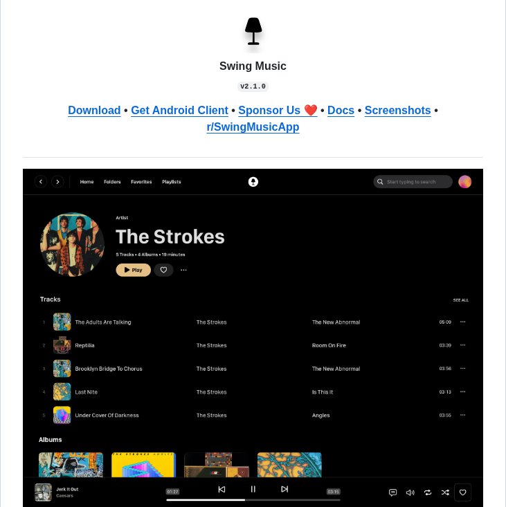 Swingmx Swingmusic screenshot