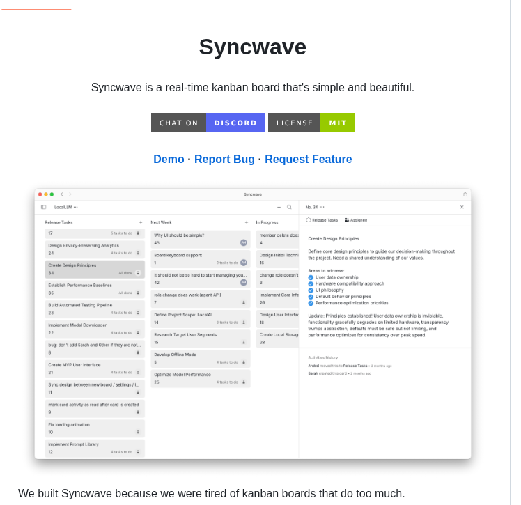 Syncwavedev Syncwave screenshot
