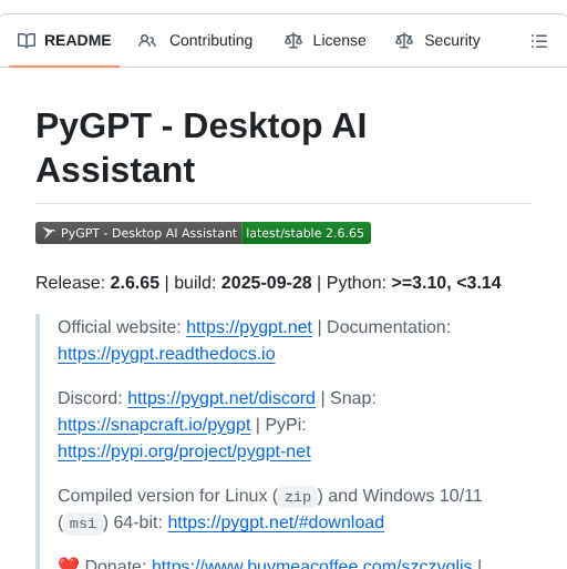 Szczyglis Dev Py Gpt screenshot