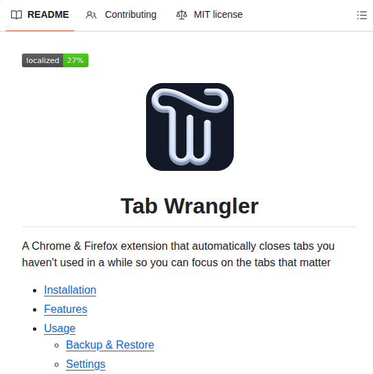 Tabwrangler Tabwrangler screenshot
