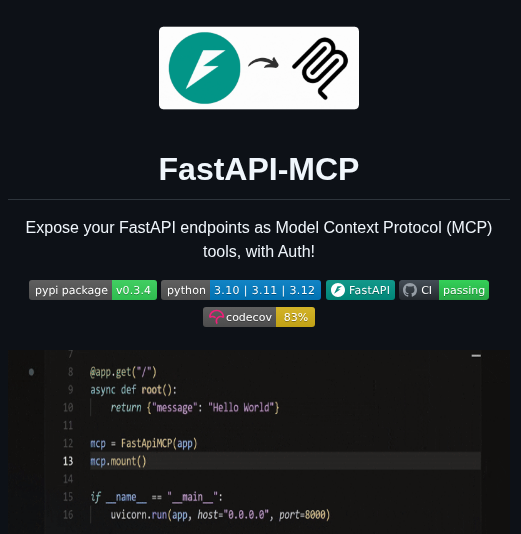 Tadata Org Fastapi_mcp screenshot