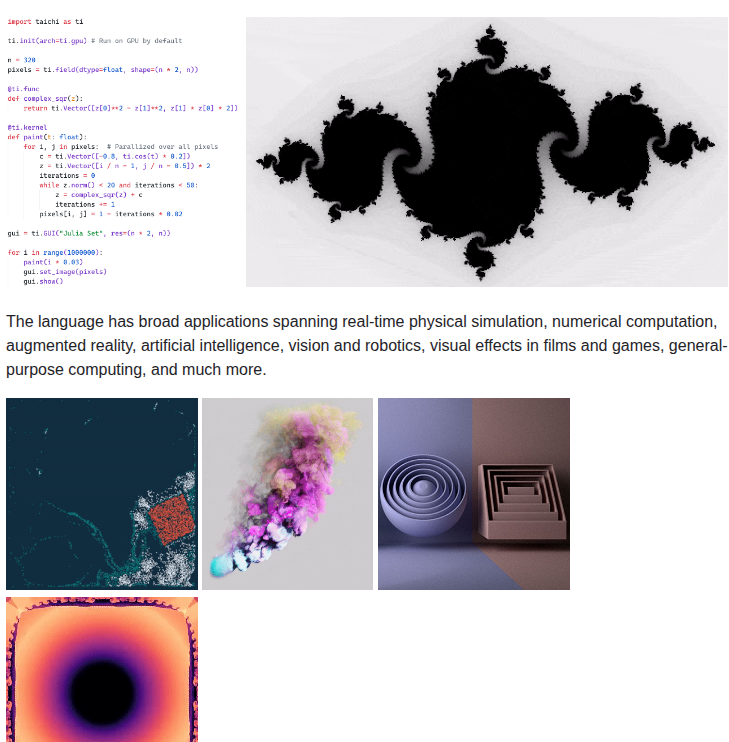 Taichi Dev Taichi screenshot