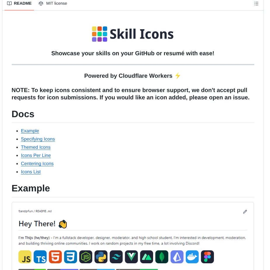 Tandpfun Skill Icons screenshot