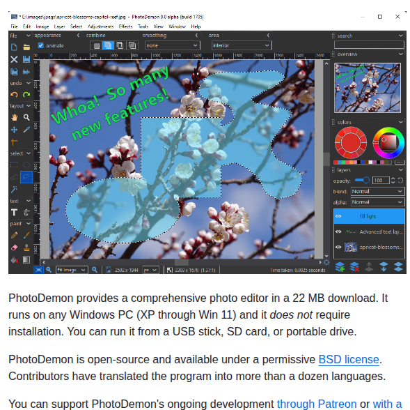 Tannerhelland Photodemon screenshot