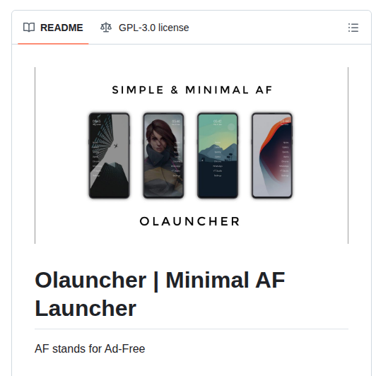 Tanujnotes Olauncher screenshot