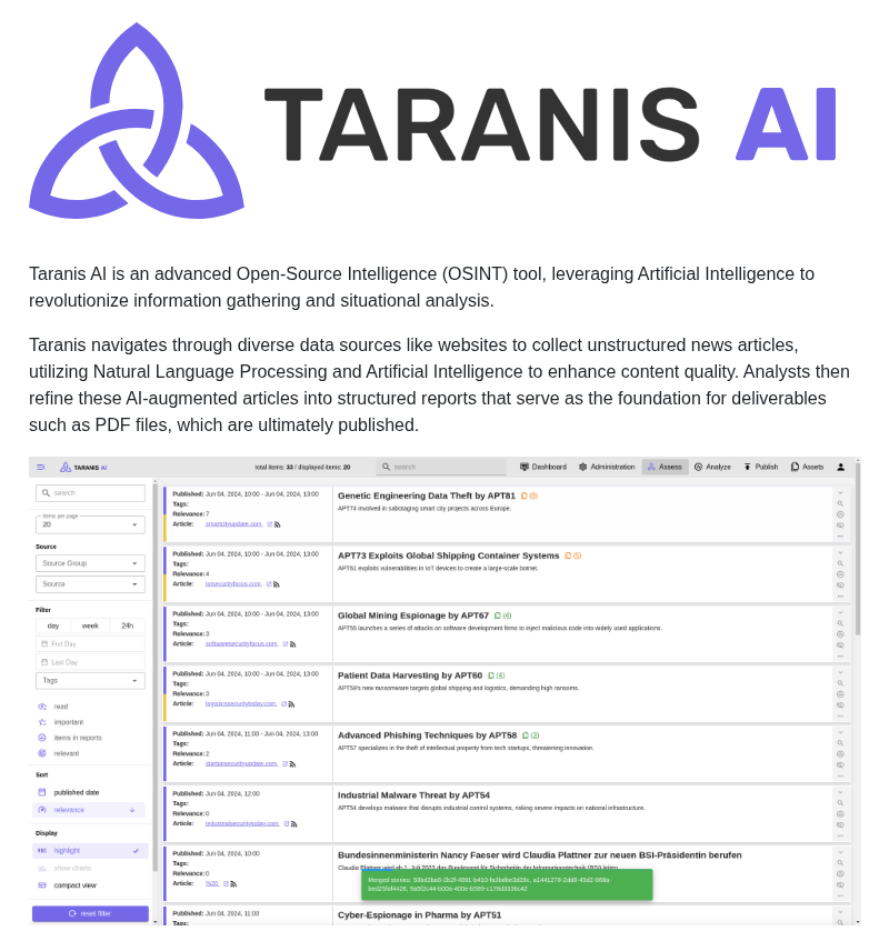 Taranis Ai Taranis Ai screenshot