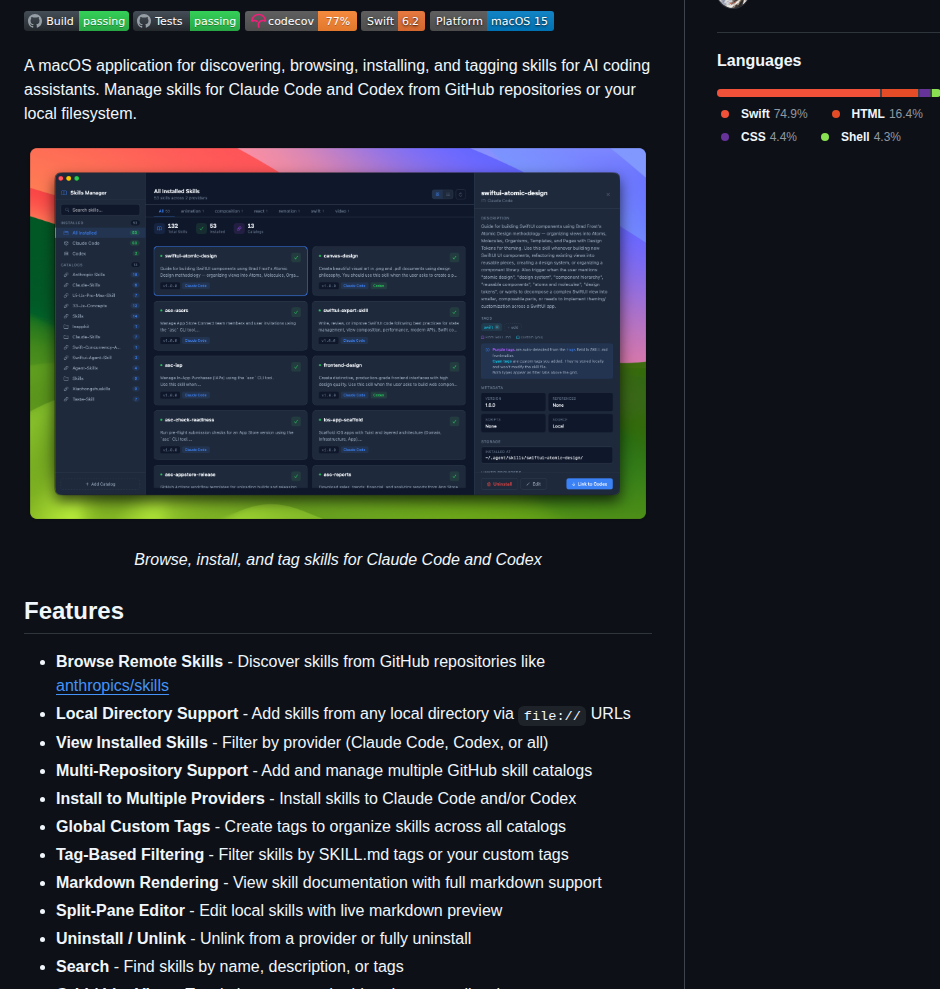 Tddworks Skillsmanager screenshot