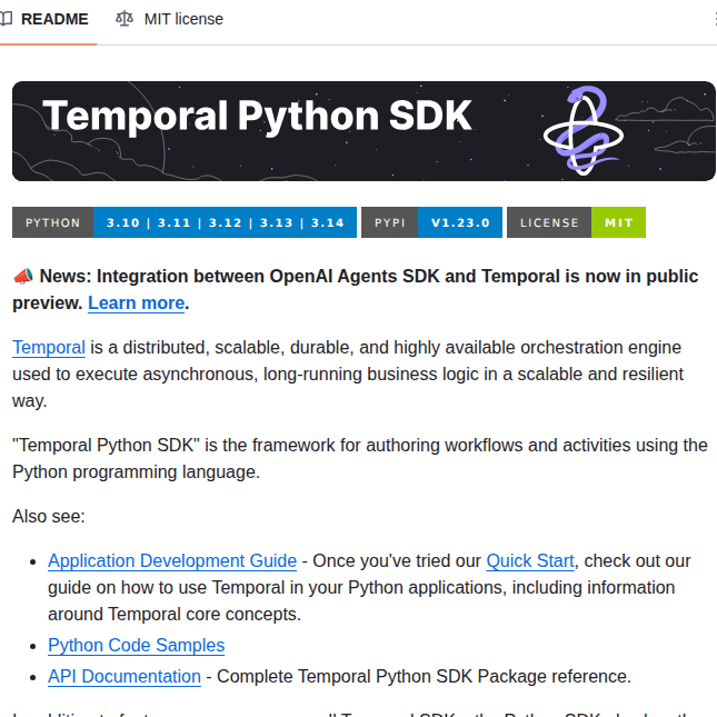 Temporalio Sdk Python screenshot