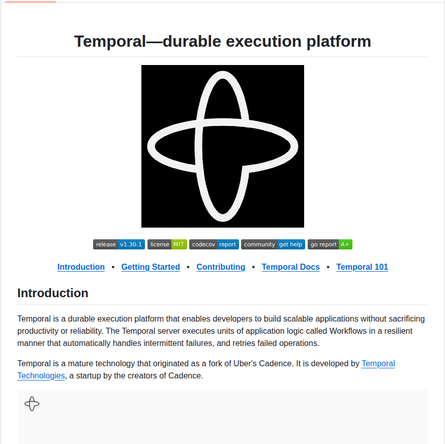 Temporalio Temporal screenshot