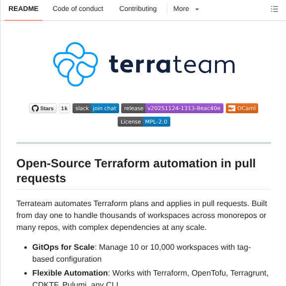 Terrateamio Terrateam screenshot