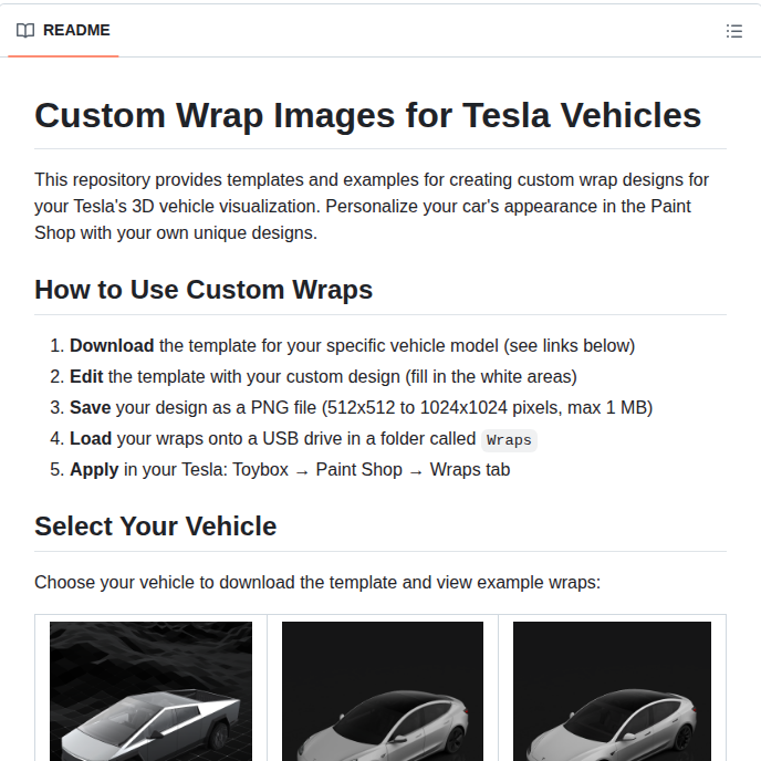 Teslamotors Custom Wraps screenshot